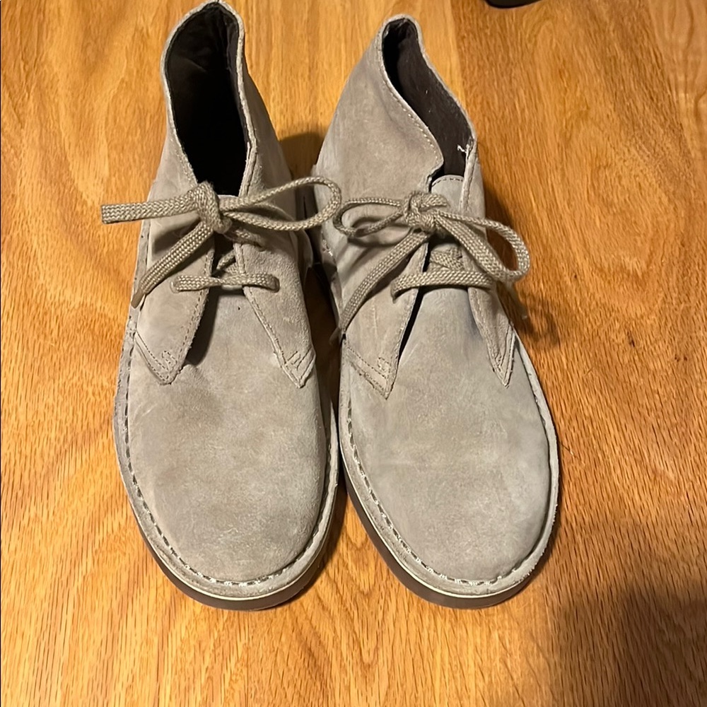 Clarks Suede Chuka Boots - Tan